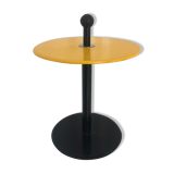 Coffee table / Yellow and black-sned peeling