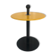 Coffee table / Yellow and black-sned peeling