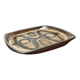 Bol de poterie de studio danois de style milieu du siècle par Kerrn Jespersen Lyngby, années 1960