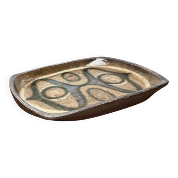 Bol de poterie de studio danois de style milieu du siècle par Kerrn Jespersen Lyngby, années 1960