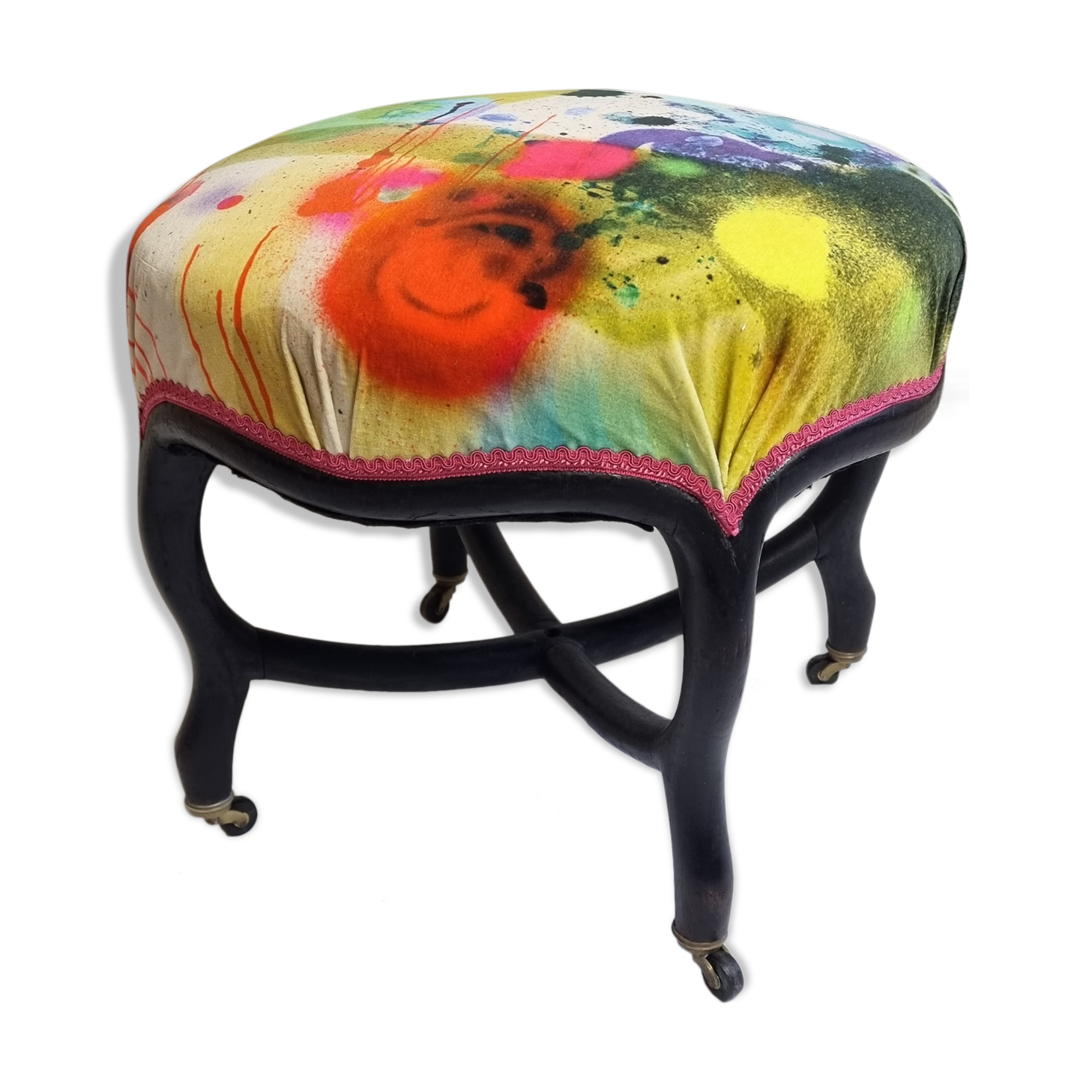 Pouf Or Rests Empire Period Feet 45 Cm Selency