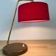 Vintage wood and brass lamp, 1950s