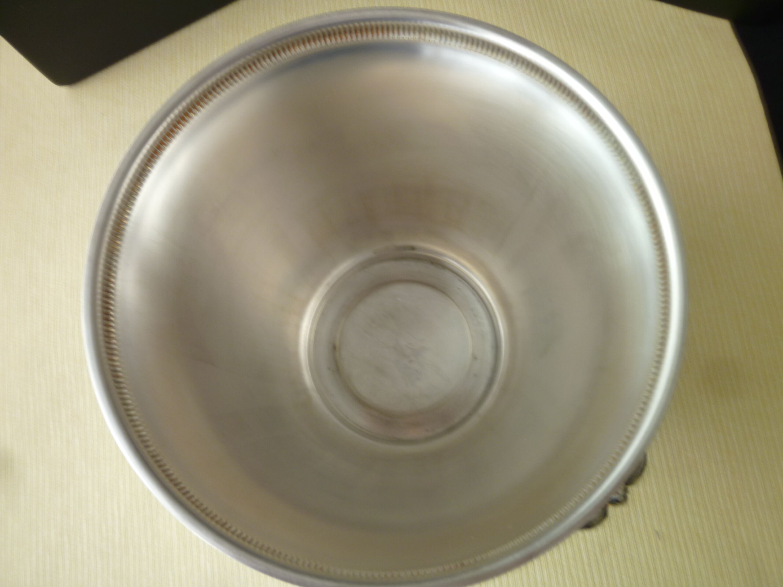 Silver metal champagne bucket "goldsmiths of france"
