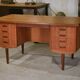 Scandinavian teak desk produced by Samcom Denmark, 1960s