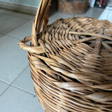 Velvet inner wicker basket