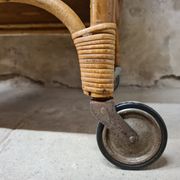 Desserte chariot en bambou des années 60"