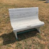 Wood garden bench