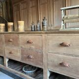 Large antique sideboard with 12 drawers
