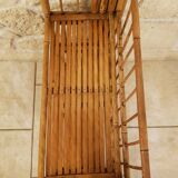 Vintage rattan folding shelf/bookcase