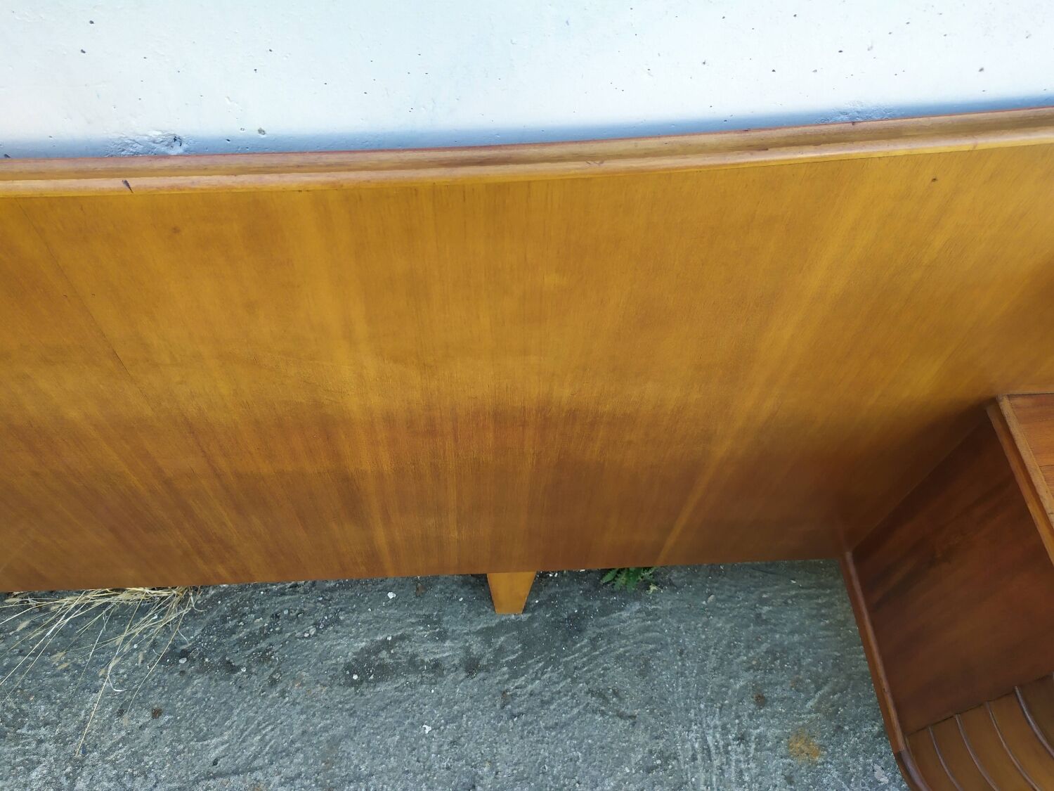 Vintage headboards and bedside tables