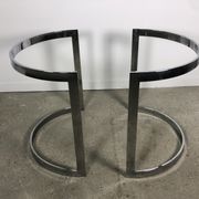 Oval table design hemicylindrical 70's in the taste of Paul Le Geard