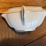 Limoges porcelain lean fat sauce boat