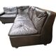 Canapé modulaire vintage marron chocolat Himolla
