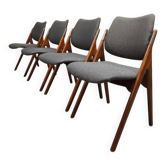 Chaises de salle à manger vintage scandinaves Olav Houg 1960