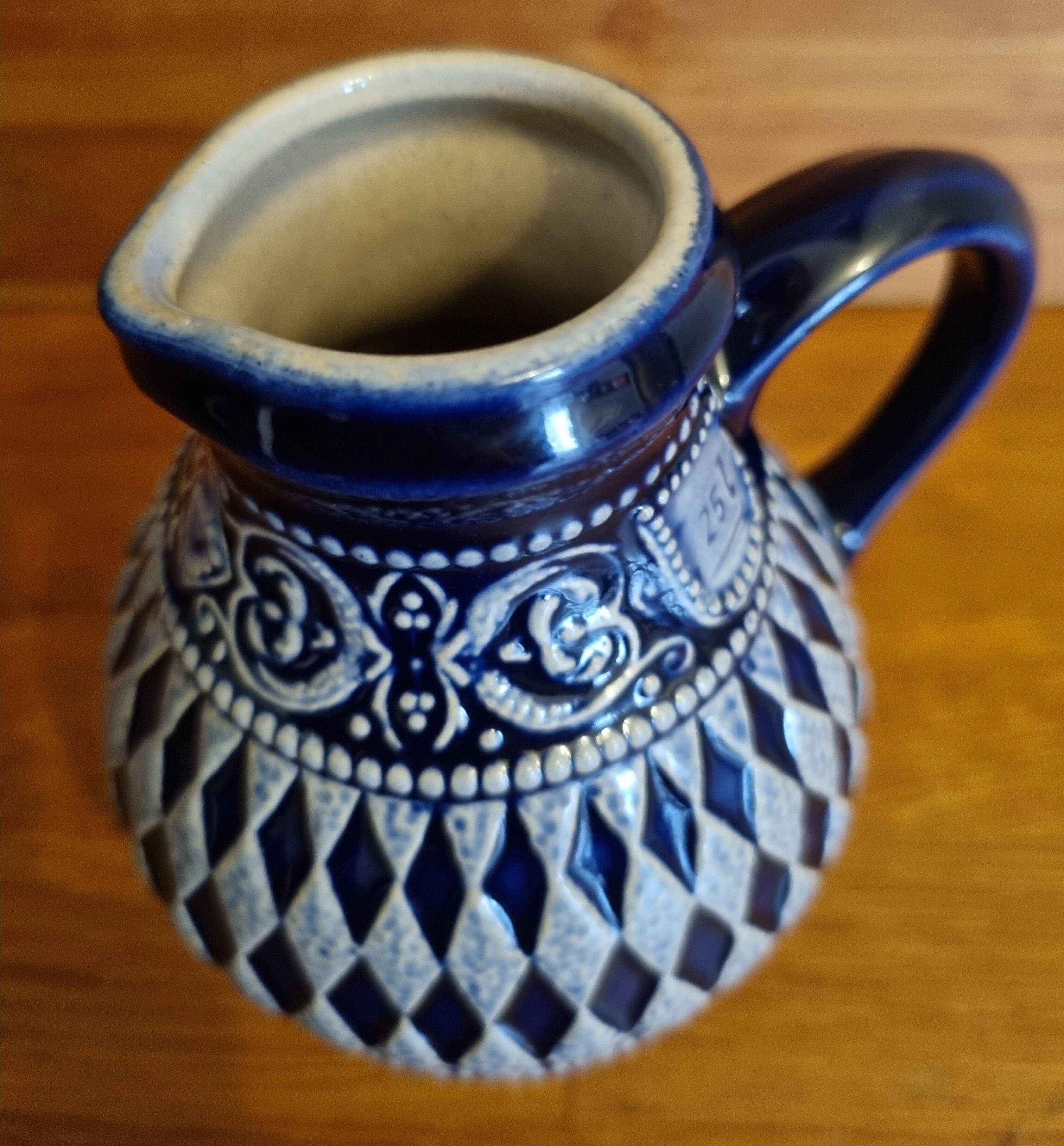 Salt-glazed stoneware jug from Alsace Marzi and Remy 25 cl