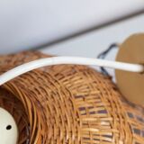 Vintage wicker pendant lamp
