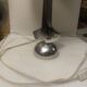Chrome-plated metal lamp circa 1970