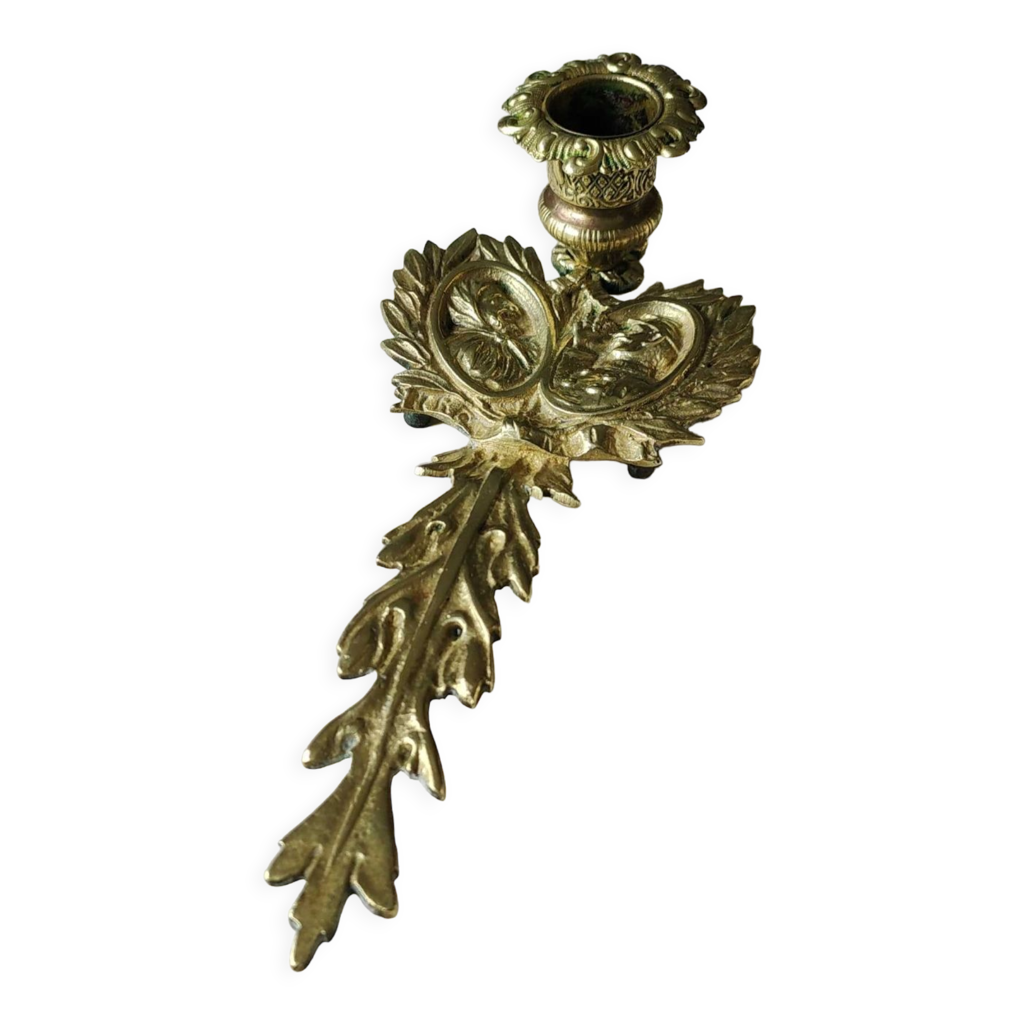 ANCIEN BOUGEOIR RAT de CAVE en bronze ou laiton du 19 em EUR 15,00