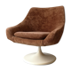 Tulip armchair in terracotta velvet, design 1970