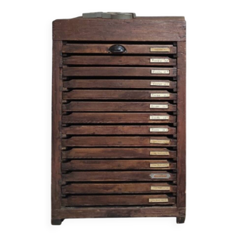 Meuble typographique vintage | Commode typographique authentique