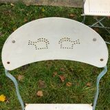 Metal folding garden chairs