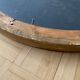 Old oval golden mirror