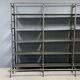Industrial Iron Library Wall Shelving Cabinet