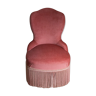 Fauteuil crapaud rose parme