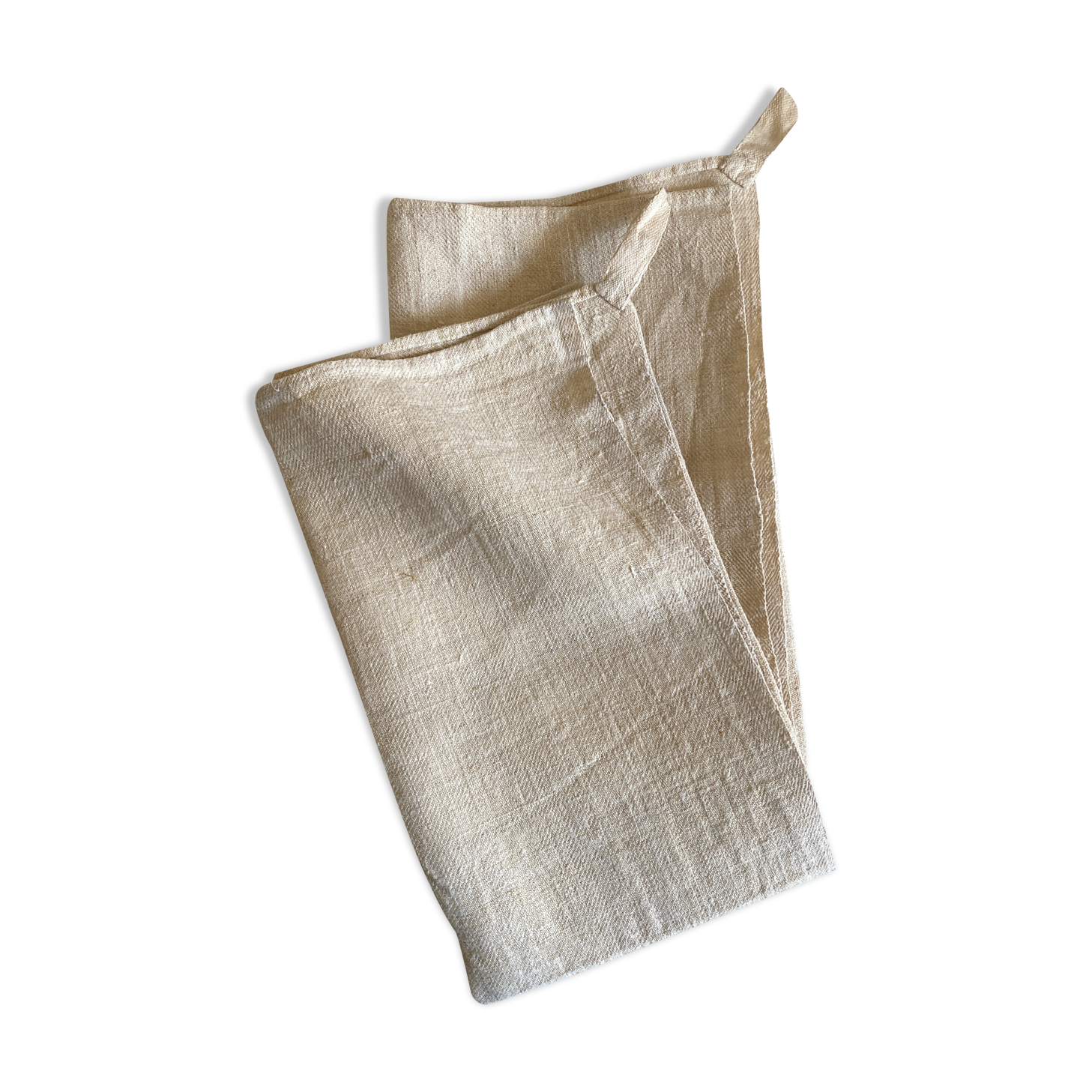 Pair of farm towels 19th reserve in raw hemp canvas