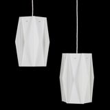 Rare set of 2 pendant lamps by Lars Schiøler for Hoyrup / Hoyruplight / 1960s-1970s
