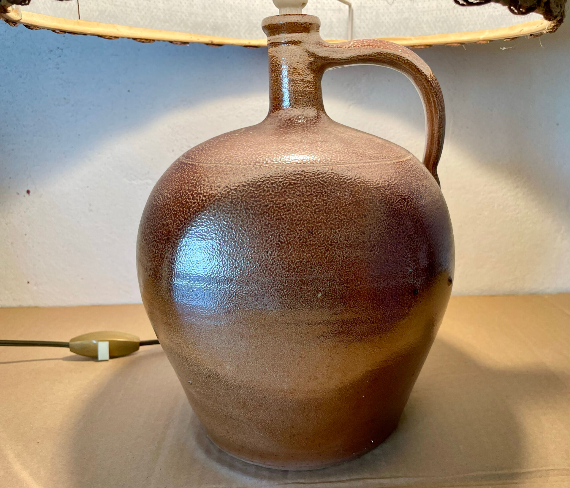 Vintage stoneware lamp