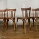 Series of 6 old chairs bistrot bar vintage restaurant BAUMANN
