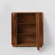 Small Art Deco Cabinet in Wood with Mirror, 1930