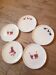 Set of 5 vintage dessert plates from Lunéville.