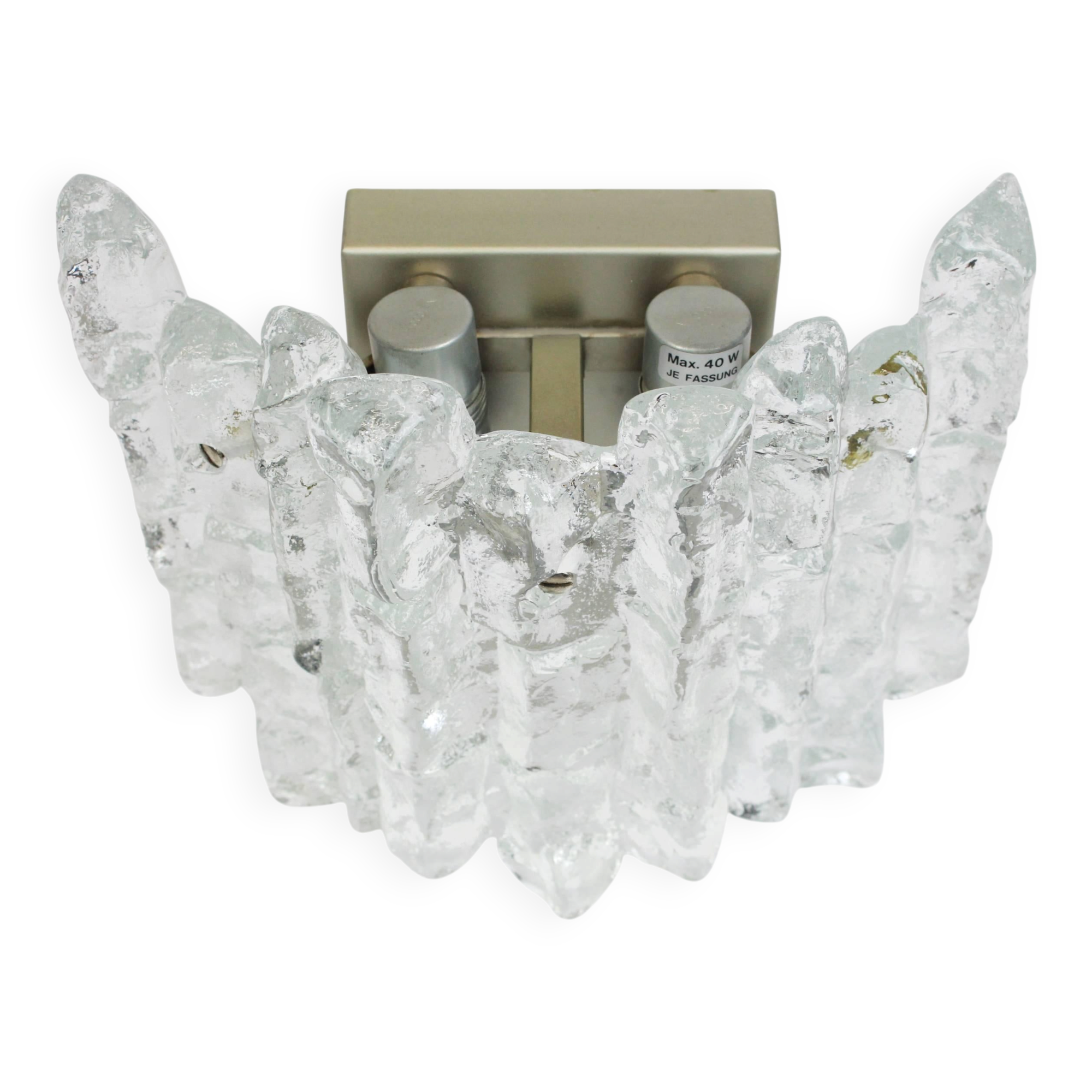 Pair of wall sconces Kalmar, Austria, 1960s