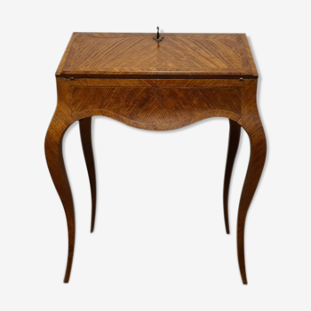 Louis XV donkey back desk marked in rosewood