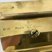 Scandinavian candle holder Model No. 70 in brass, Pierre Forsell for Skultuna, 1960