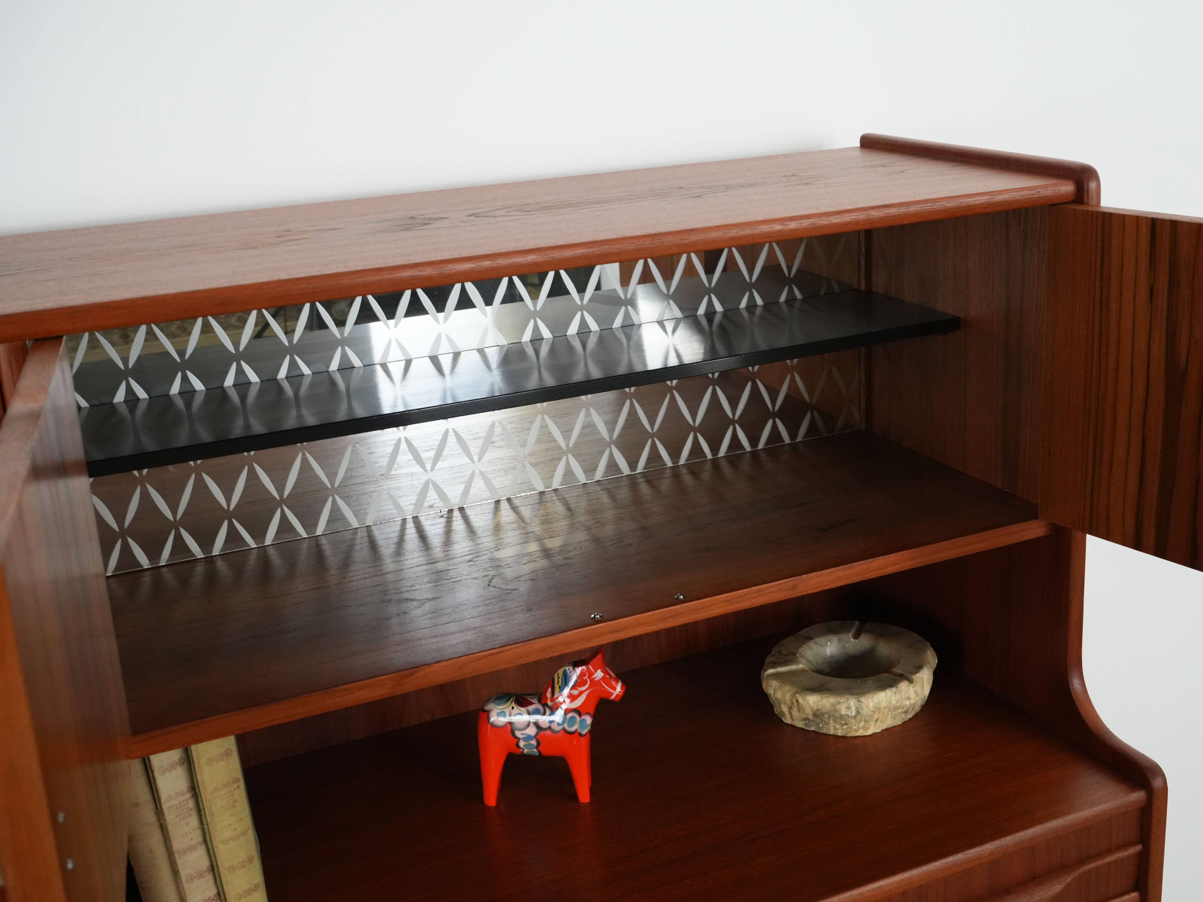 Teak highboard, Danish design, 1960s, production: Denmark