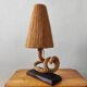 Vintage 1950s table lamp in rope – in the style of Audoux & Minet