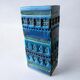 Rimini blue ceramic vase by Aldo Londi for Bitossi, Italy, 1960s