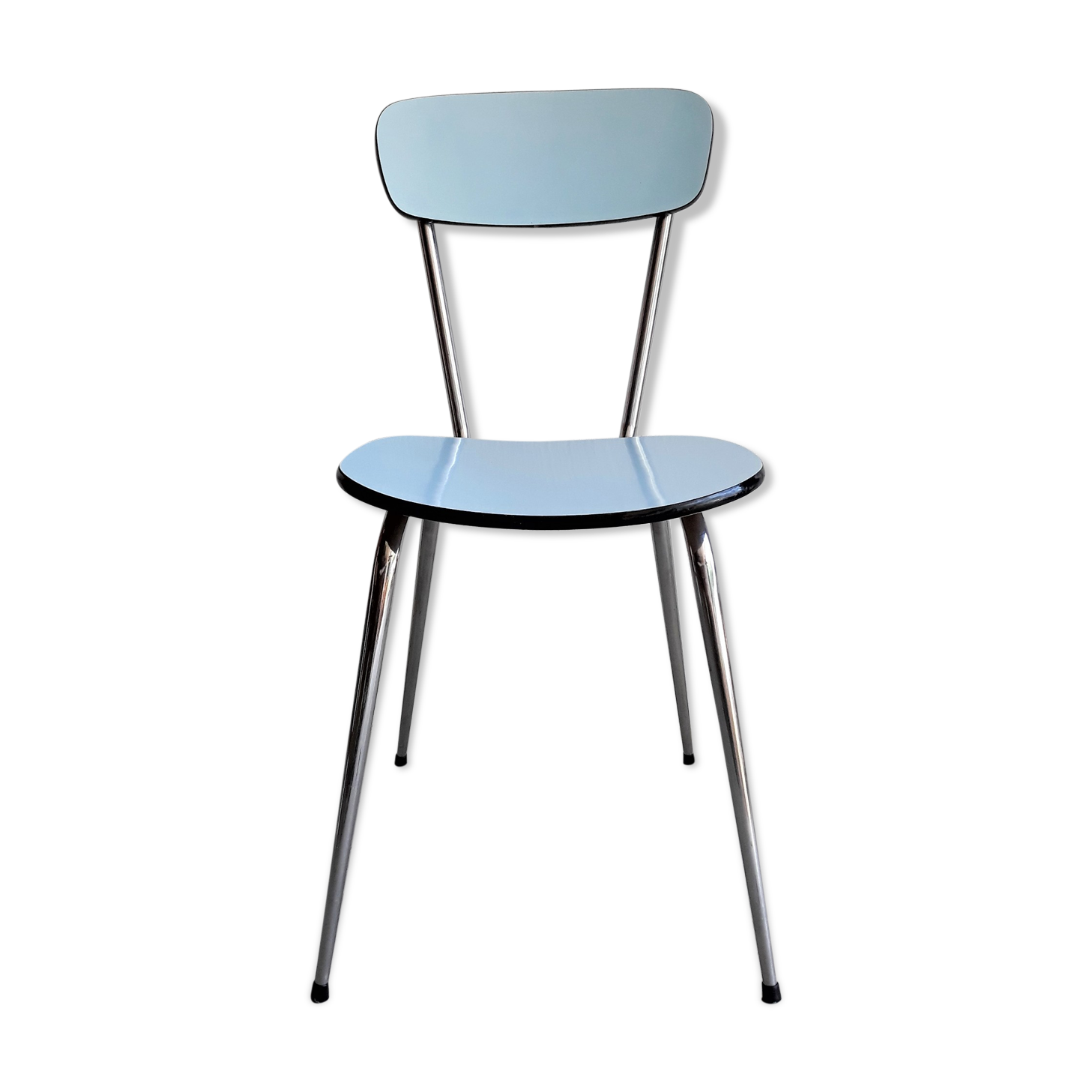 Chaise formica bleue