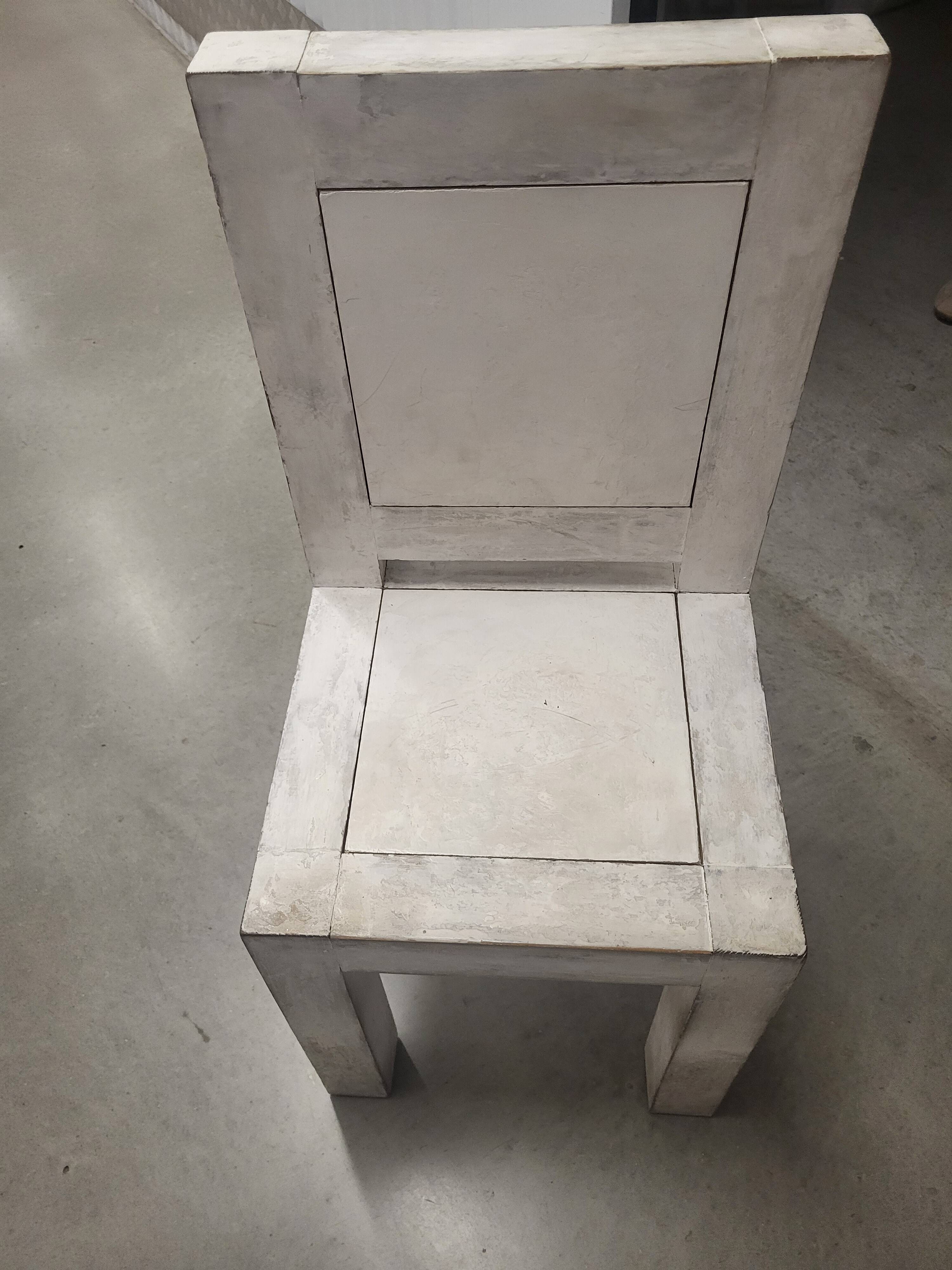 White Ivory Wood Chair