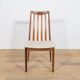 Mid-century teak and fabric dining chairs by Leslie Dandy for G-Plan.
