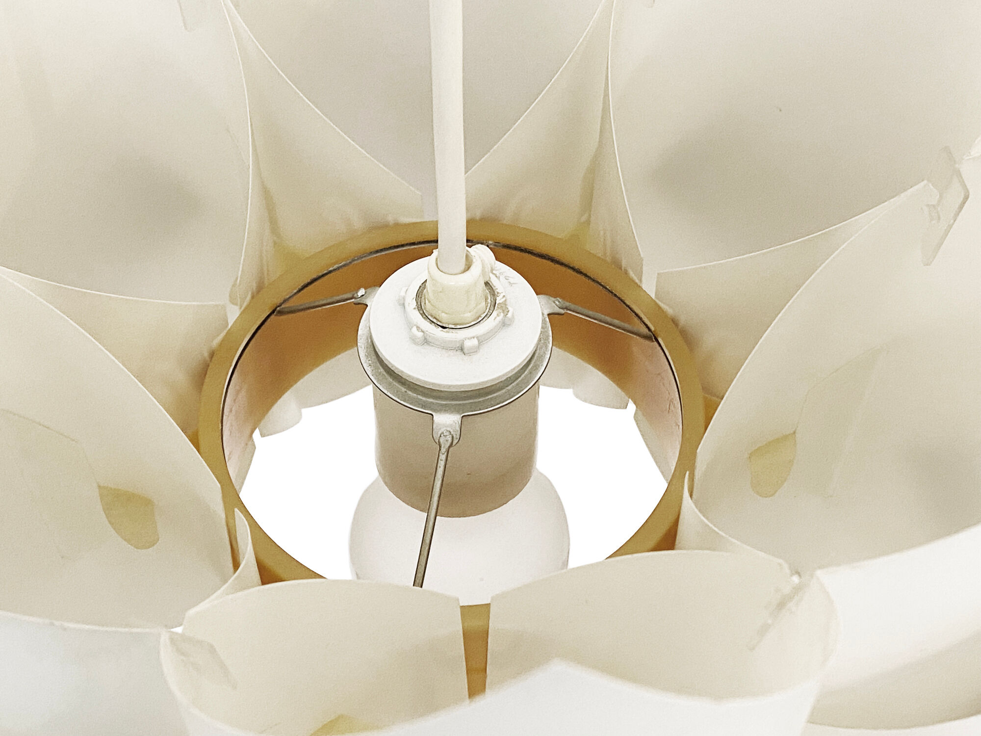 Plastic sheet pendant light "Balett" by Lars Schiøler for Hoyrup lighting