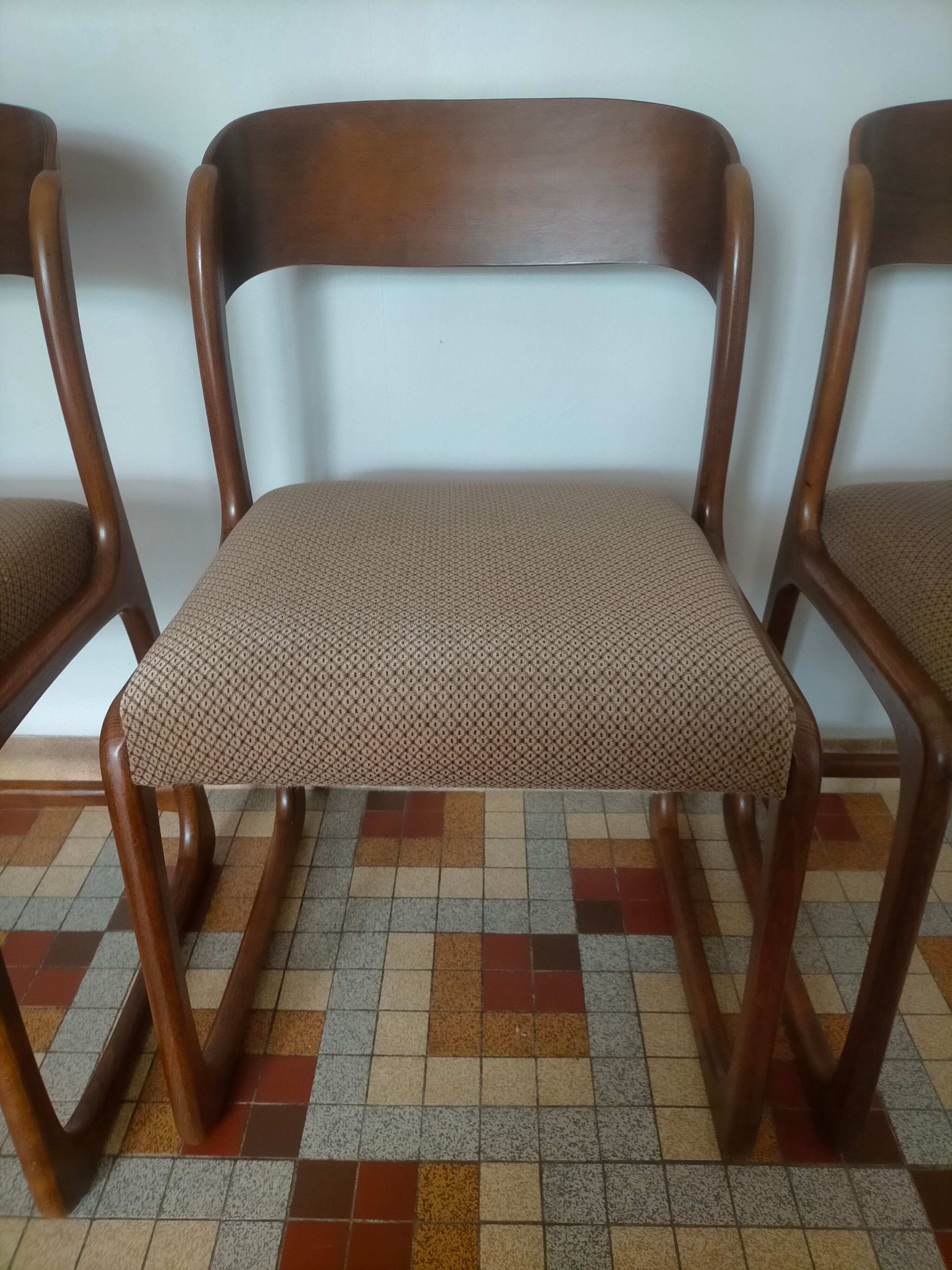 Scandinavian baumann sleigh chairs