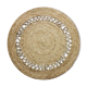 Round jute rug wave 120 cm