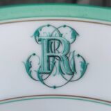 Ancien Service Vaisselle Porcelaine De Paris/monogramme R