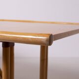 Postmodern foldable bamboo table, Italy, 1980s