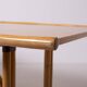 Postmodern foldable bamboo table, Italy, 1980s