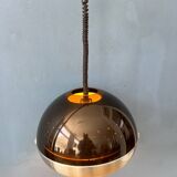 Mid-century Lakro space age dome pendant lamp